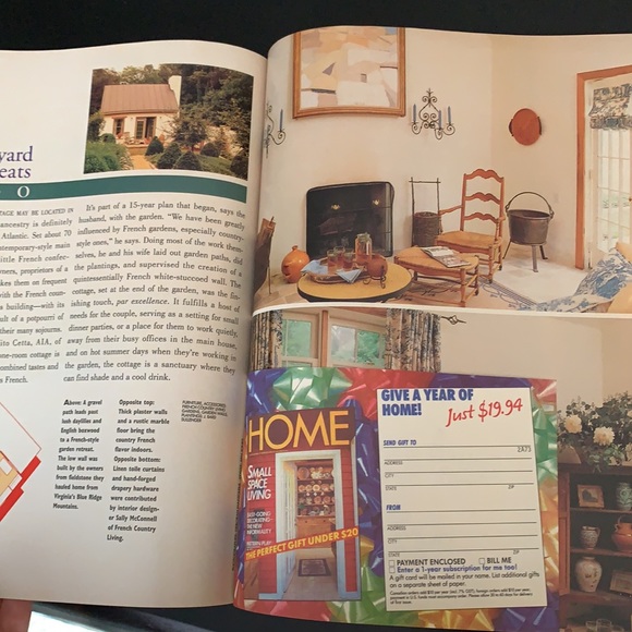 5/$25 item Vintage 1994 Magazine Homes
Great vintage condition - Picture 4 of 5